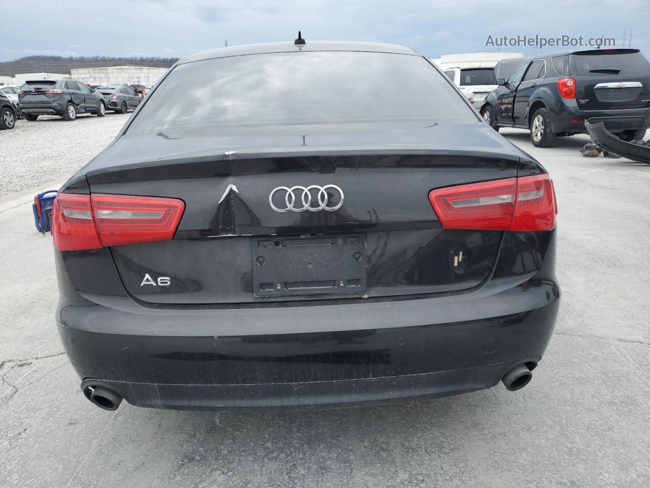 2013 Audi A6 Premium Plus Black vin: WAUGFAFC9DN005787