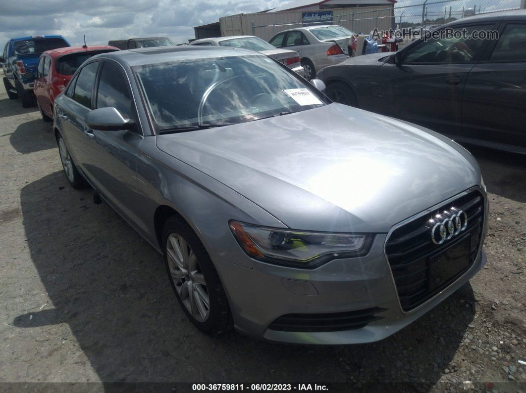 2013 Audi A6 2.0t Premium Plus Silver vin: WAUGFAFC9DN012528