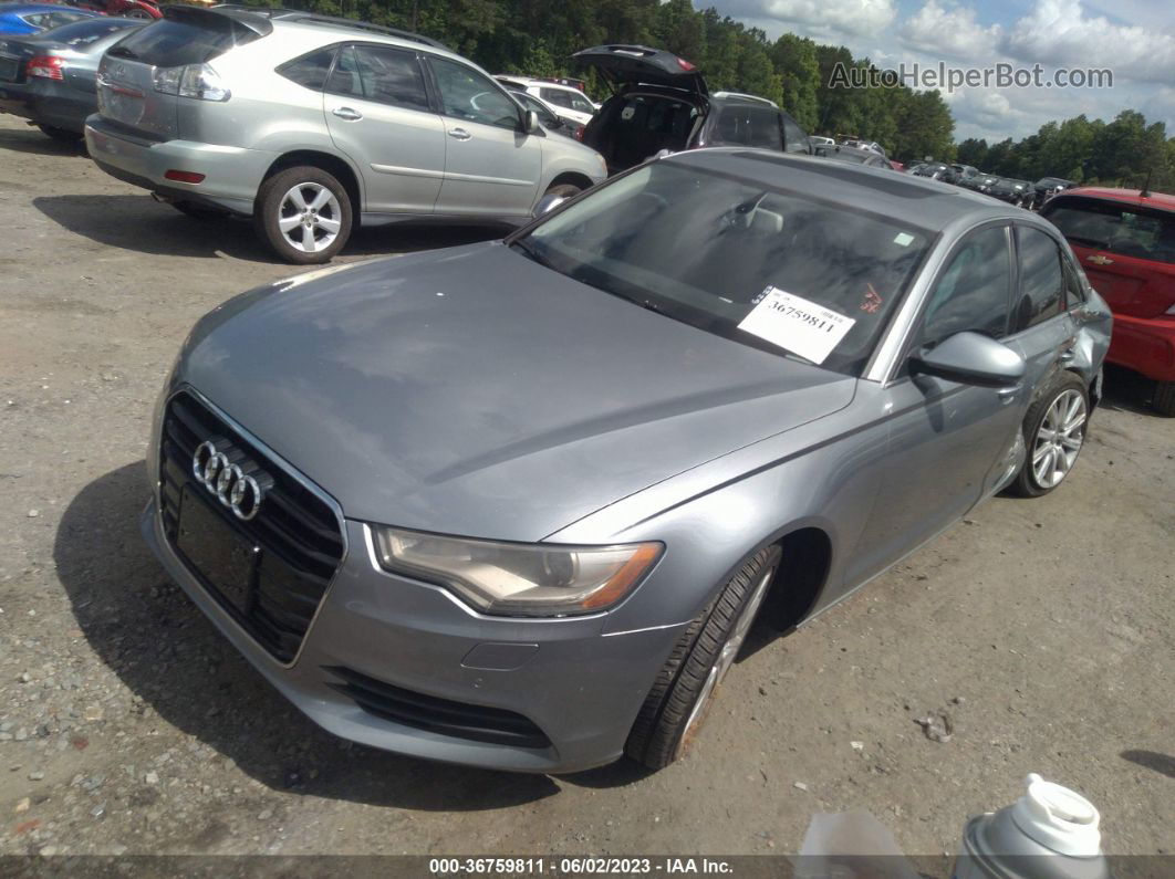 2013 Audi A6 2.0t Premium Plus Silver vin: WAUGFAFC9DN012528