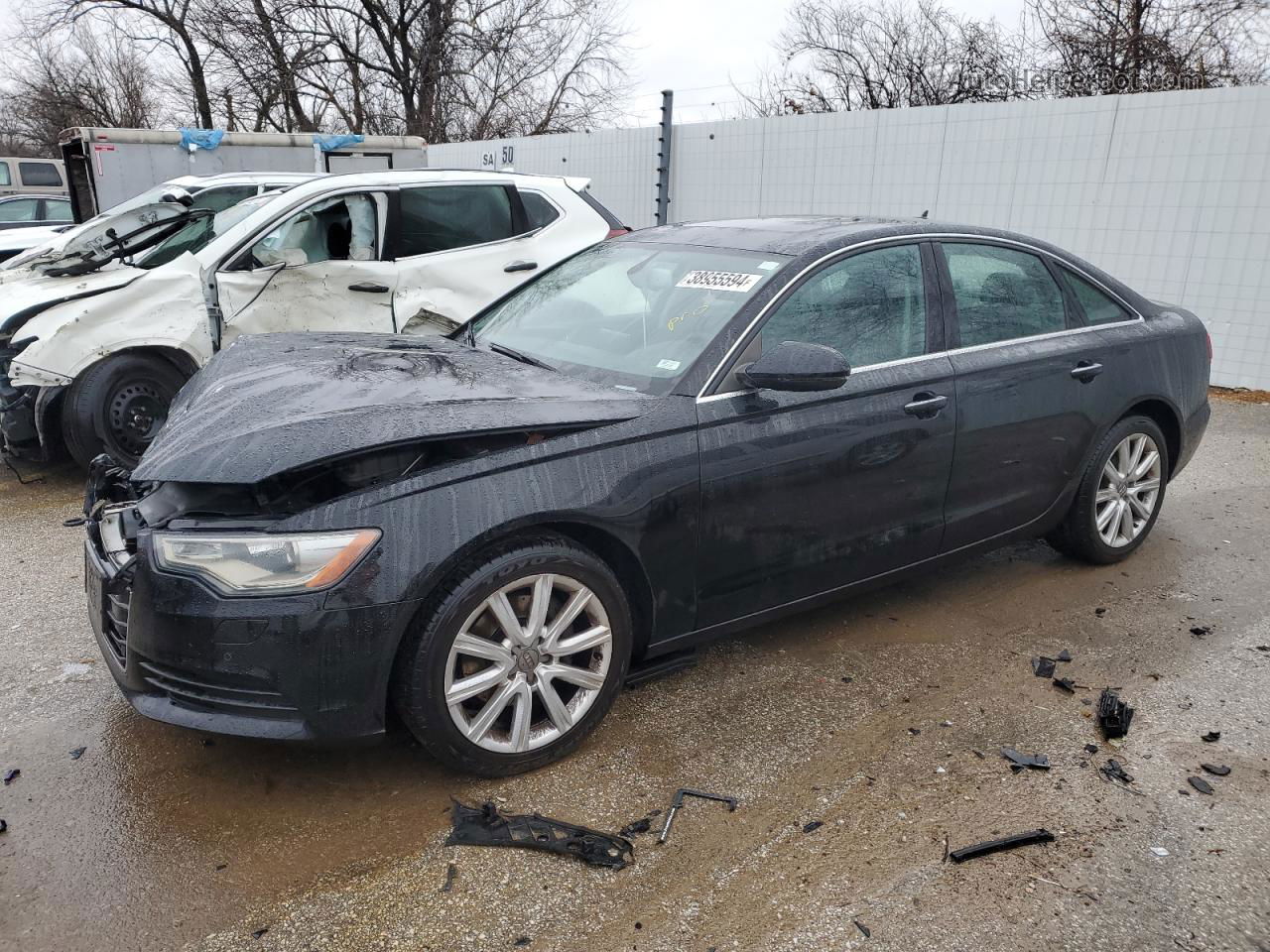 2013 Audi A6 Premium Plus Black vin: WAUGFAFC9DN018667