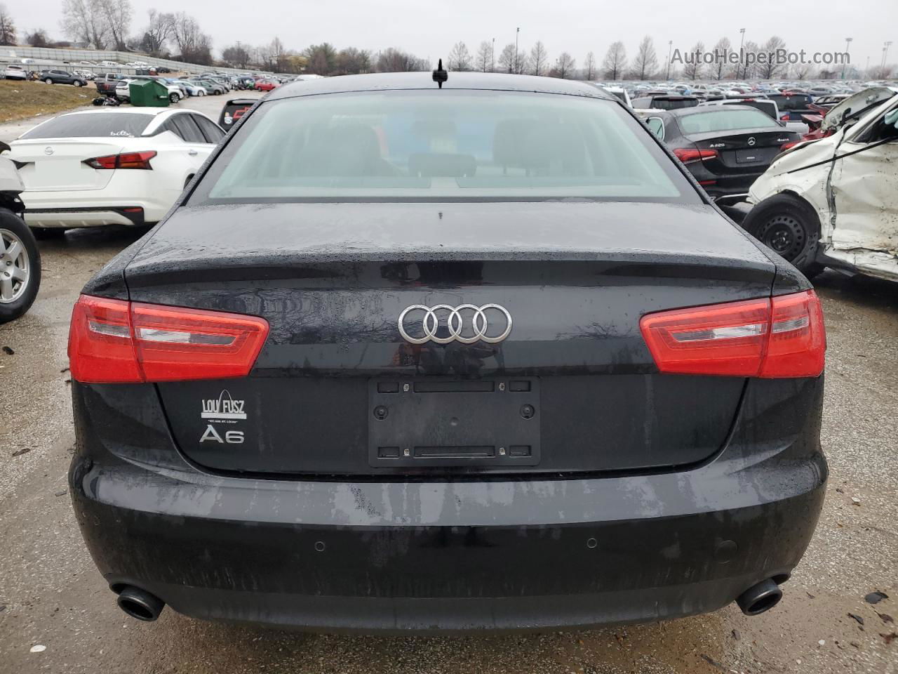 2013 Audi A6 Premium Plus Black vin: WAUGFAFC9DN018667