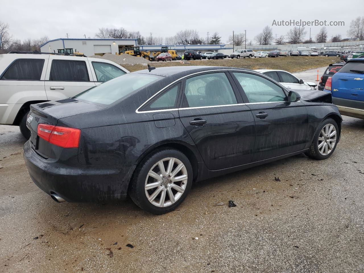 2013 Audi A6 Premium Plus Black vin: WAUGFAFC9DN018667