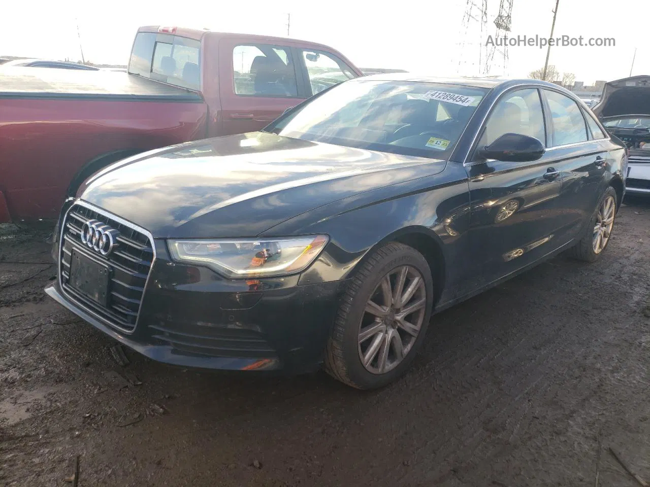 2013 Audi A6 Premium Plus Black vin: WAUGFAFC9DN034304