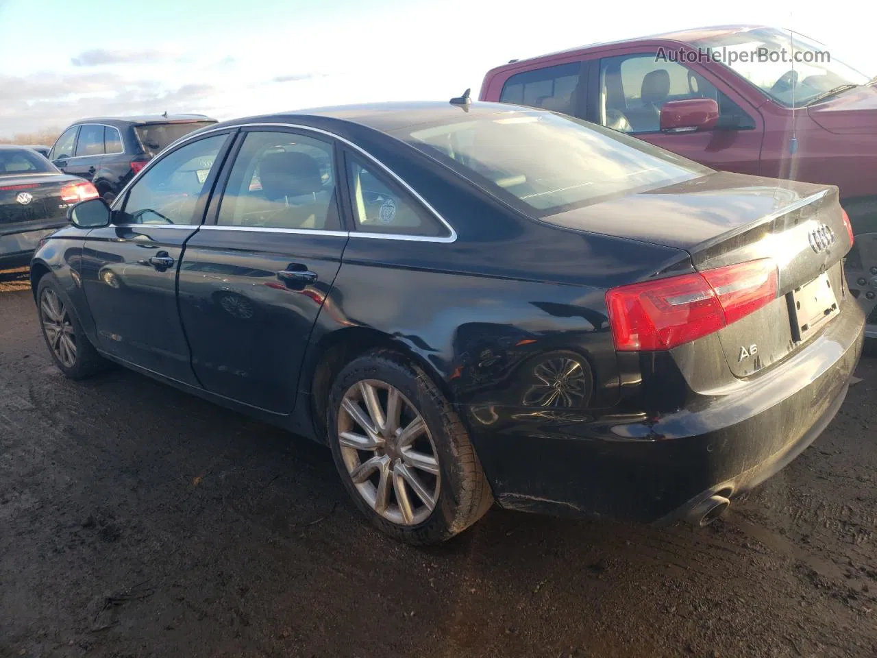 2013 Audi A6 Premium Plus Black vin: WAUGFAFC9DN034304