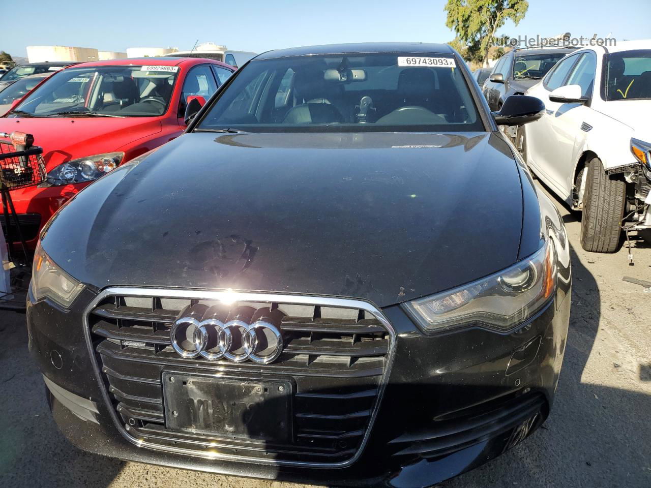 2013 Audi A6 Premium Plus Black vin: WAUGFAFC9DN034576