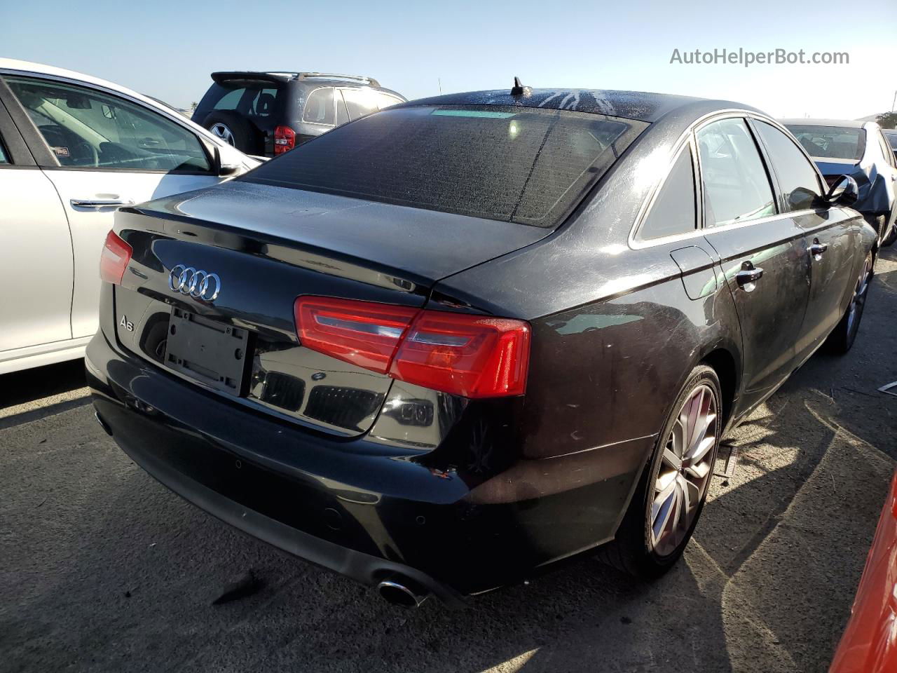 2013 Audi A6 Premium Plus Черный vin: WAUGFAFC9DN034576