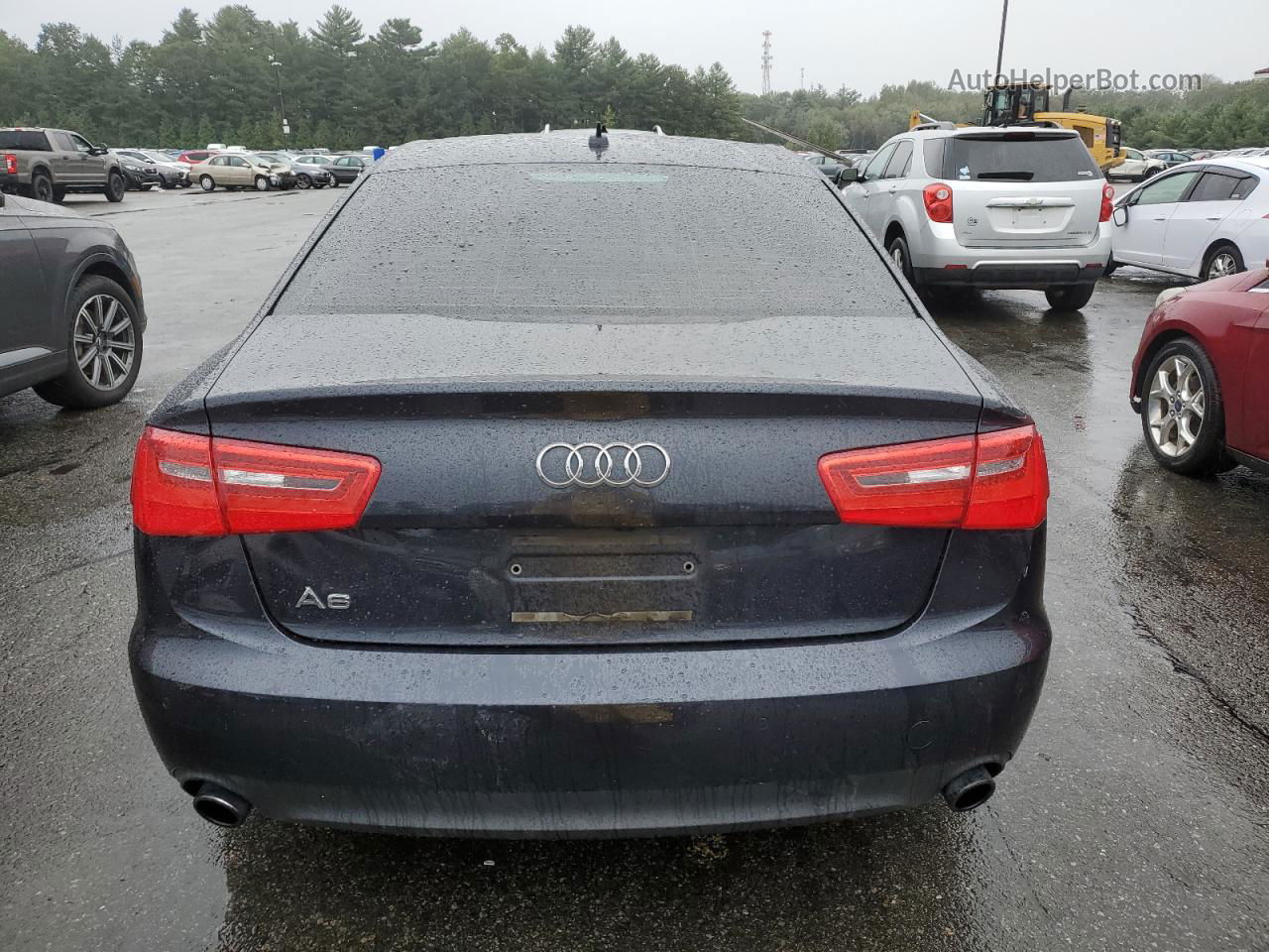 2013 Audi A6 Premium Plus Blue vin: WAUGFAFC9DN085513