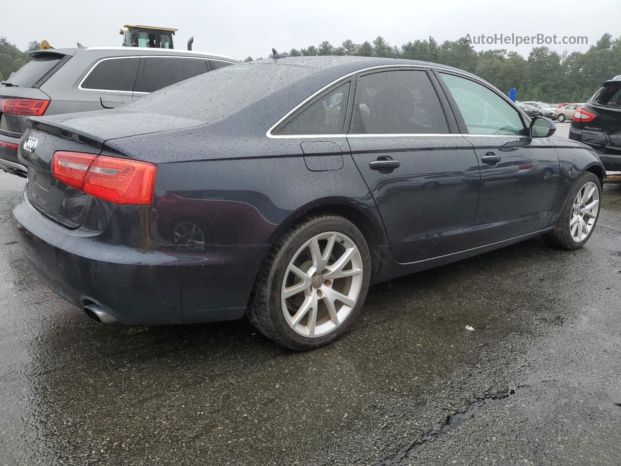 2013 Audi A6 Premium Plus Blue vin: WAUGFAFC9DN085513