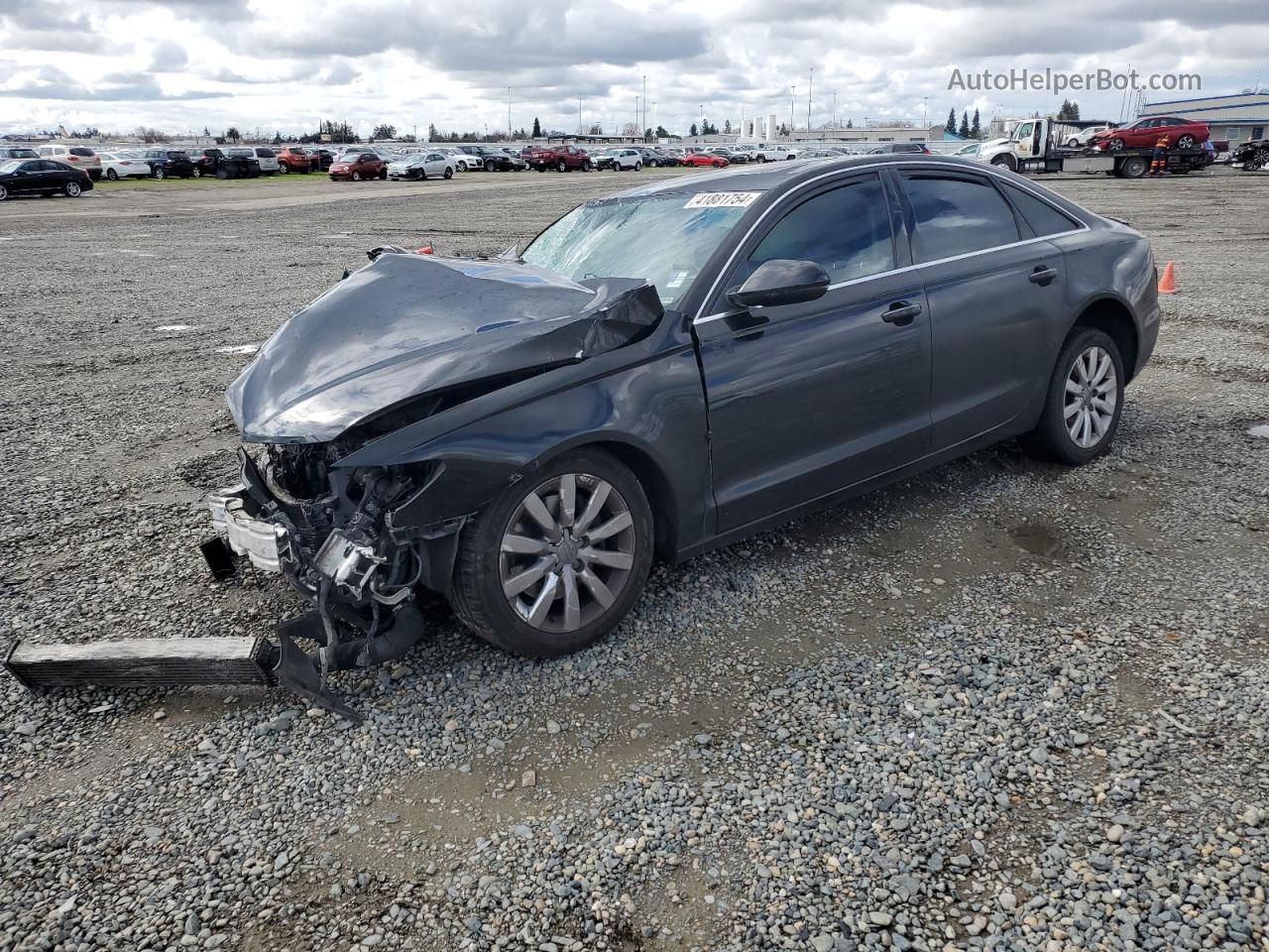 2013 Audi A6 Premium Plus Black vin: WAUGFAFC9DN129946