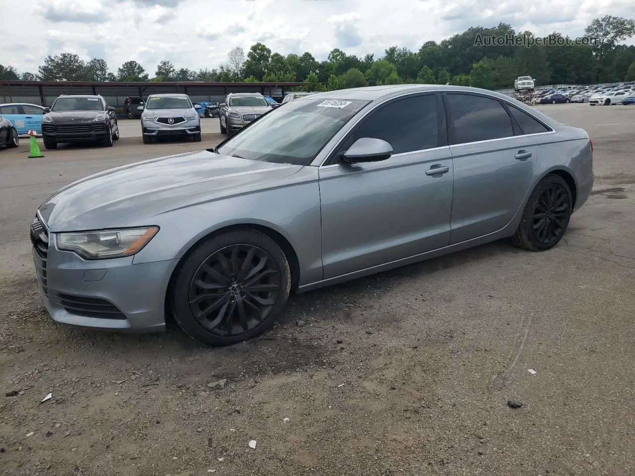 2013 Audi A6 Premium Plus Gray vin: WAUGFAFC9DN155267