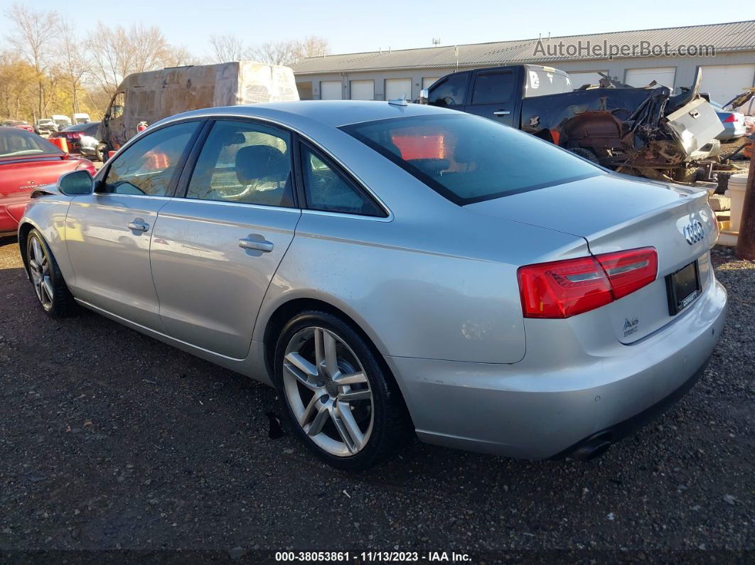 2014 Audi A6 2.0t Premium Silver vin: WAUGFAFC9EN077719