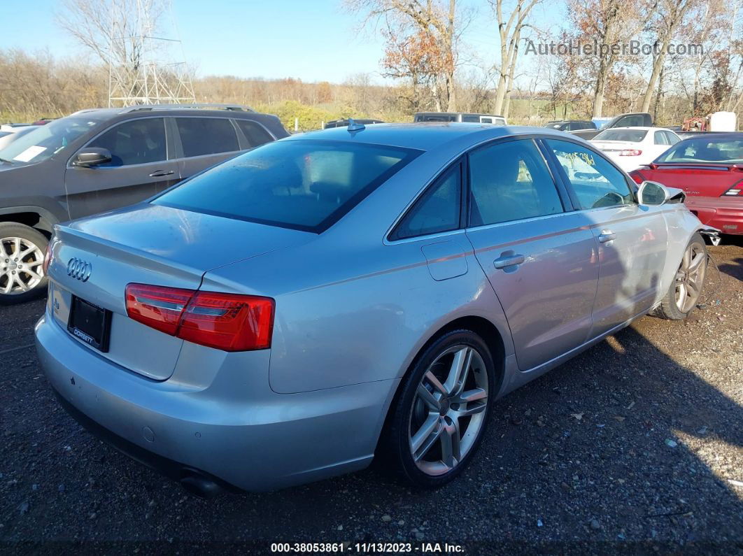 2014 Audi A6 2.0t Premium Silver vin: WAUGFAFC9EN077719