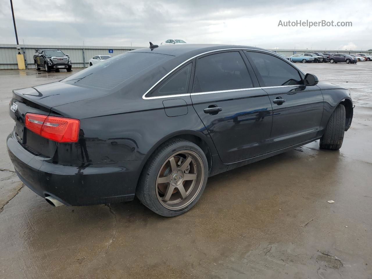 2014 Audi A6 Premium Plus Black vin: WAUGFAFC9EN148692