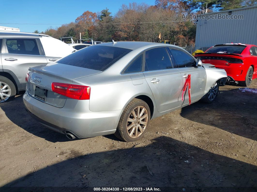 2014 Audi A6 2.0t Premium Silver vin: WAUGFAFC9EN154086