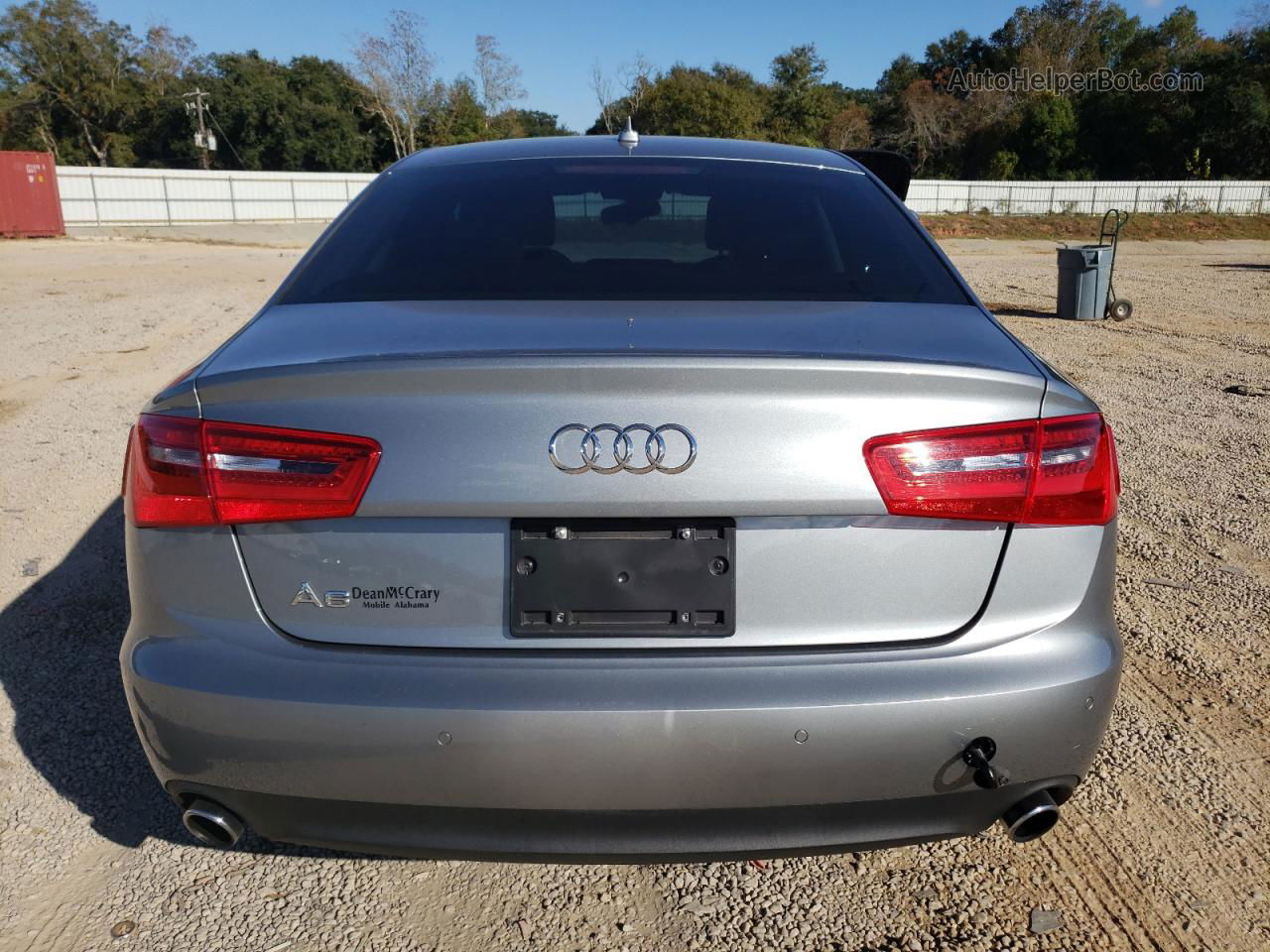 2013 Audi A6 Premium Plus Gray vin: WAUGFAFCXDN108510