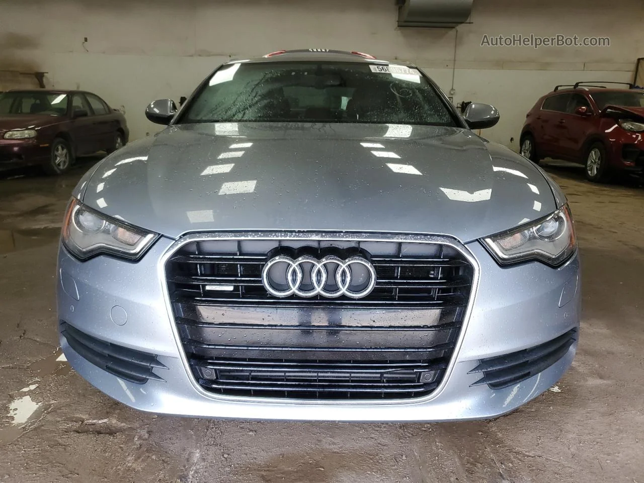 2013 Audi A6 Premium Plus Silver vin: WAUGFAFCXDN111861