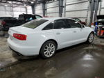 2013 Audi A6 Premium Plus White vin: WAUGFAFCXDN113349