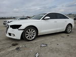 2013 Audi A6 Premium Plus White vin: WAUGFAFCXDN116882