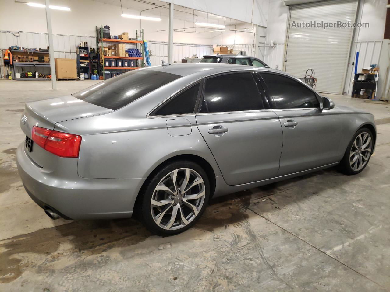 2013 Audi A6 Premium Plus Silver vin: WAUGFAFCXDN127333