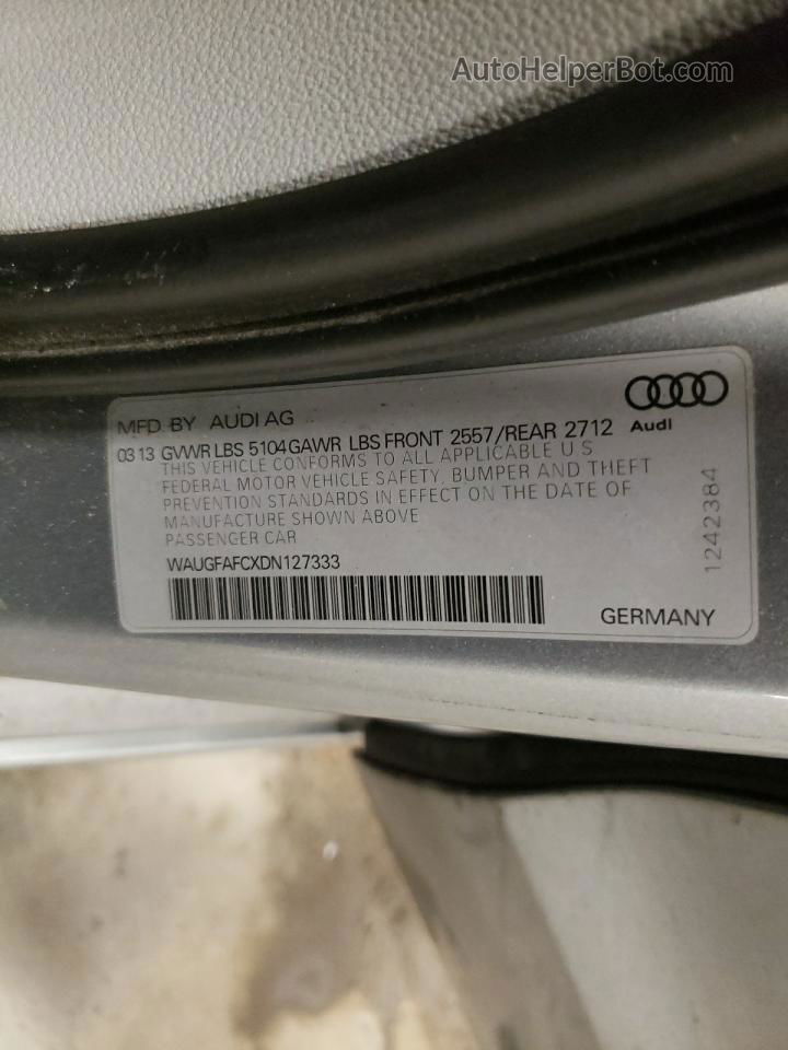 2013 Audi A6 Premium Plus Серебряный vin: WAUGFAFCXDN127333