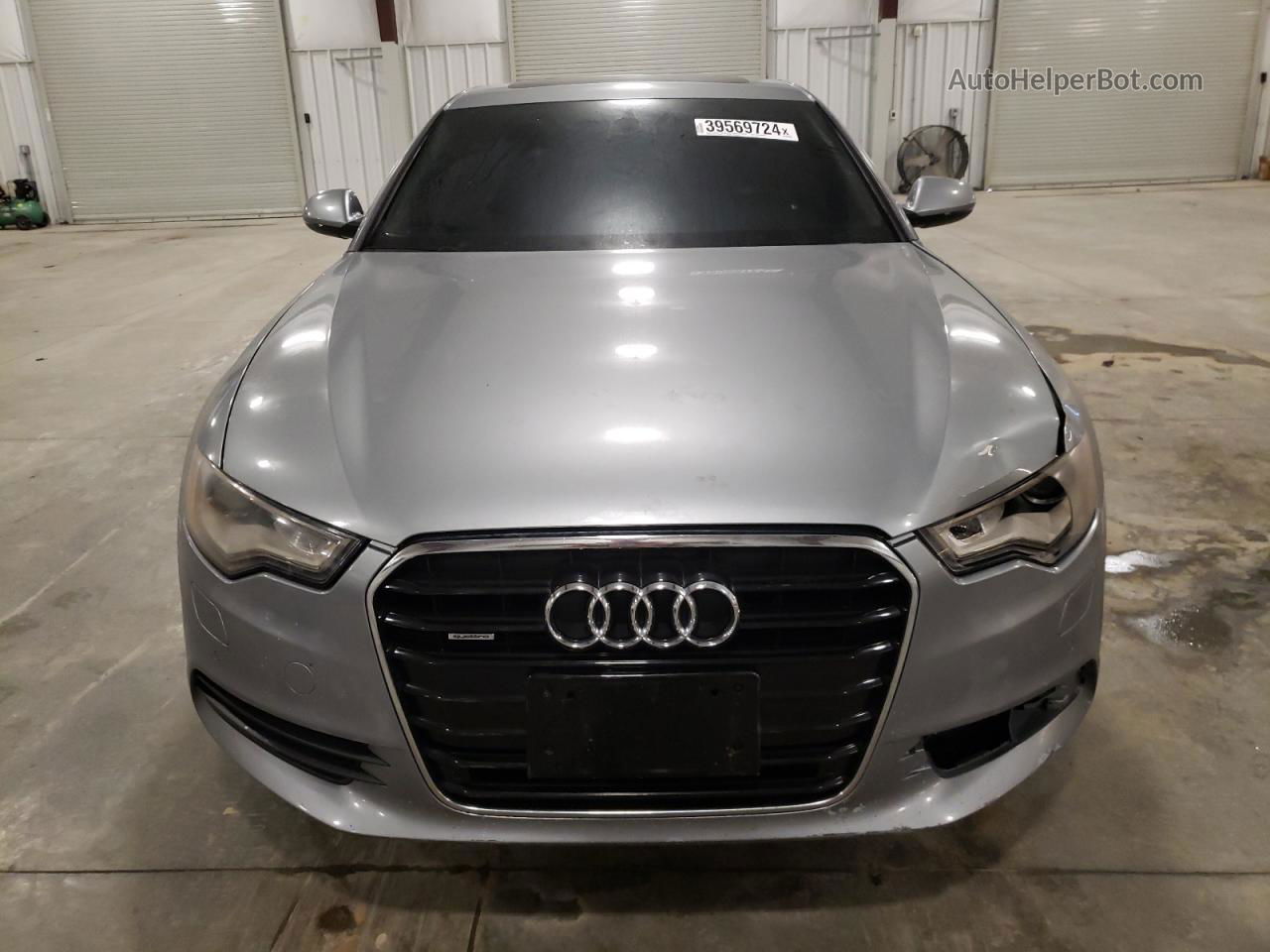 2013 Audi A6 Premium Plus Серебряный vin: WAUGFAFCXDN127333