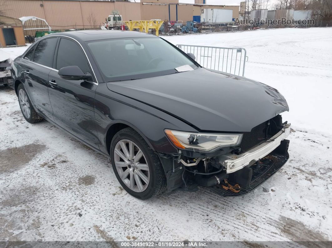 2014 Audi A6 2.0t Premium Черный vin: WAUGFAFCXEN008733