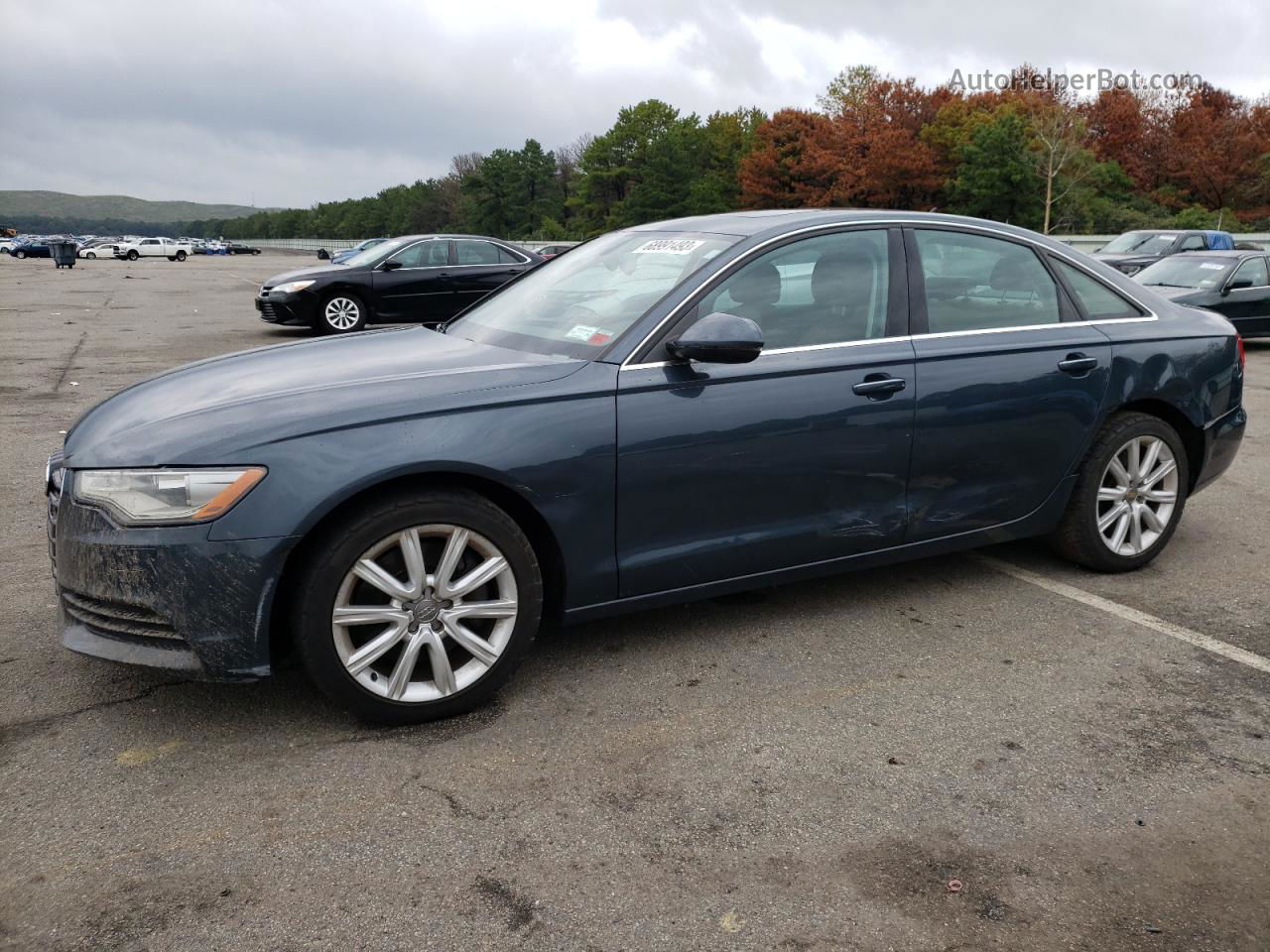 2014 Audi A6 Premium Plus Gray vin: WAUGFAFCXEN043773