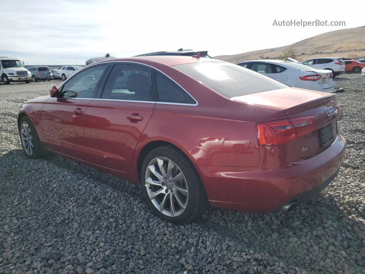 2014 Audi A6 Premium Plus Burgundy vin: WAUGFAFCXEN053767