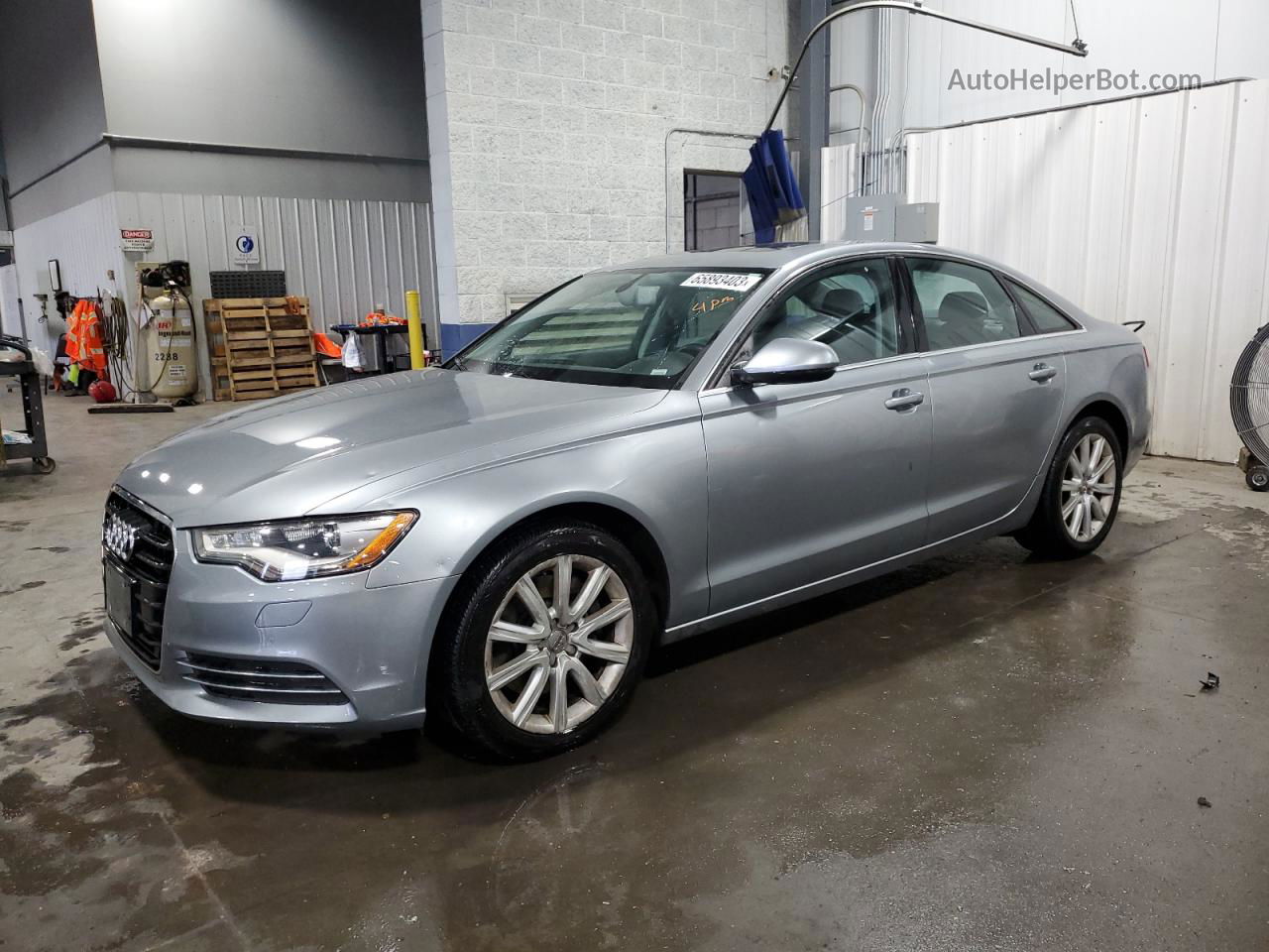 2014 Audi A6 Premium Plus Silver vin: WAUGFAFCXEN102448