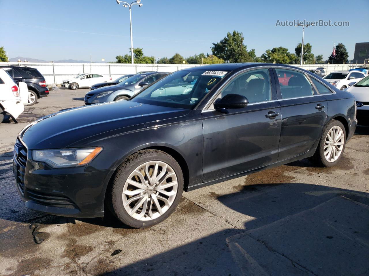 2014 Audi A6 Premium Plus Black vin: WAUGFAFCXEN134106