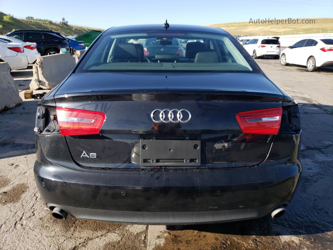 2014 Audi A6 Premium Plus Black vin: WAUGFAFCXEN134106