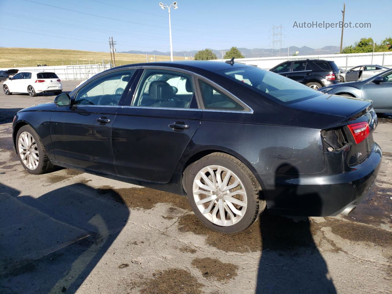 2014 Audi A6 Premium Plus Black vin: WAUGFAFCXEN134106