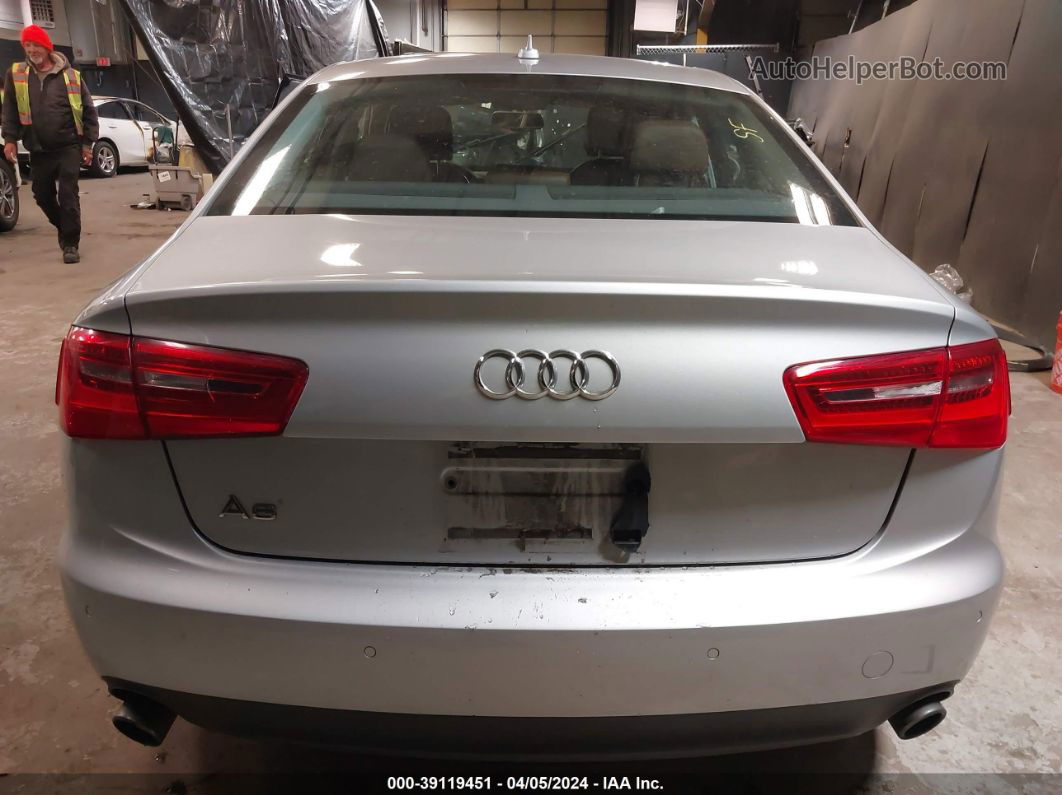 2014 Audi A6 2.0t Premium Silver vin: WAUGFAFCXEN152704