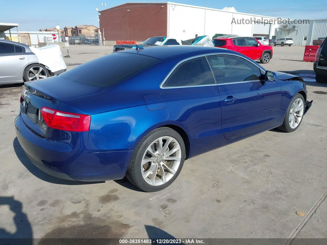 2014 Audi A5 2.0t Premium Синий vin: WAUGFAFR0EA023138