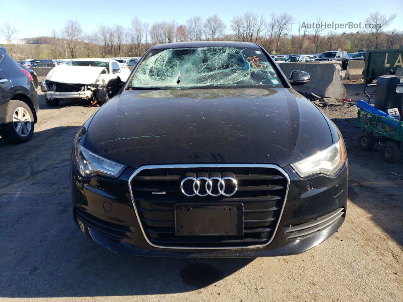 2013 Audi A6 Premium Plus Black vin: WAUGGAFC0DN032096