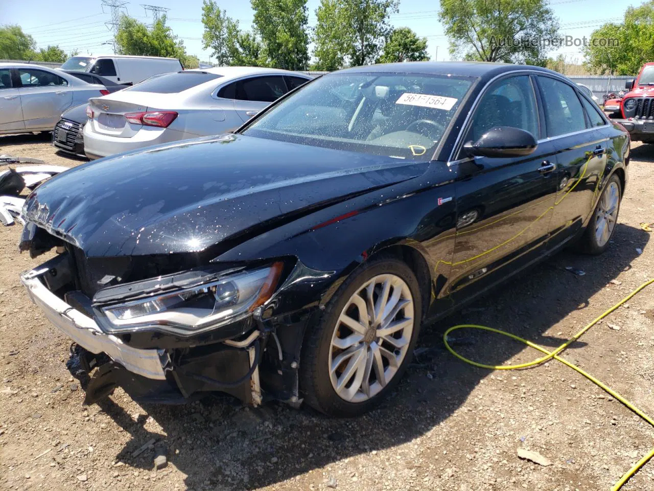 2013 Audi A6 Premium Plus Black vin: WAUGGAFC0DN116516