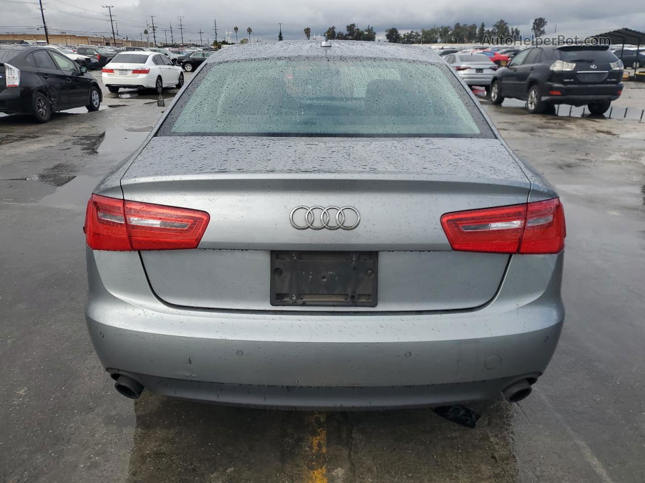 2013 Audi A6 Premium Plus Gray vin: WAUGGAFC1DN119828