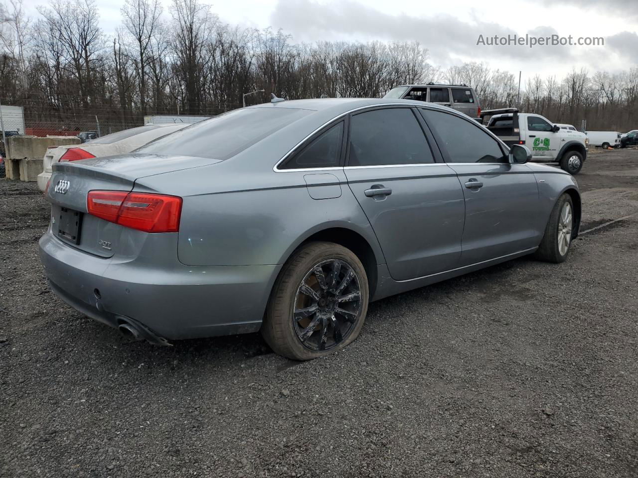 2013 Audi A6 Premium Plus Silver vin: WAUGGAFC2DN013226