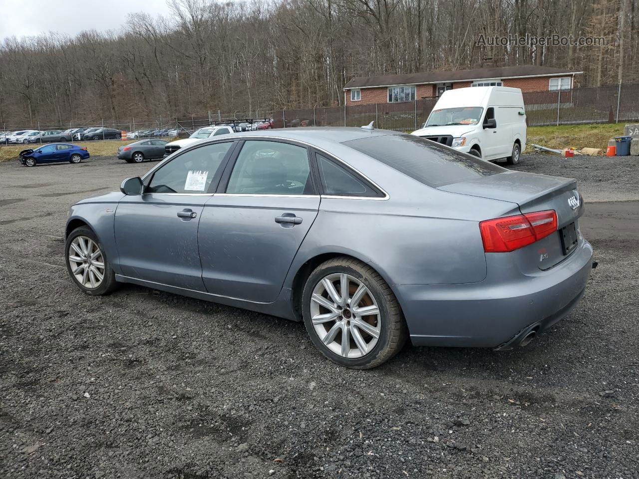 2013 Audi A6 Premium Plus Silver vin: WAUGGAFC2DN013226