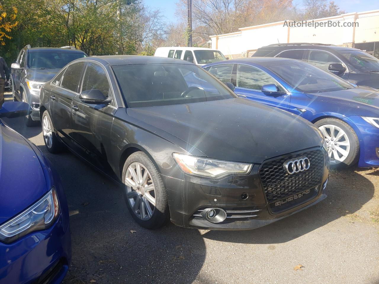 2013 Audi A6 Premium Plus Black vin: WAUGGAFC2DN058733