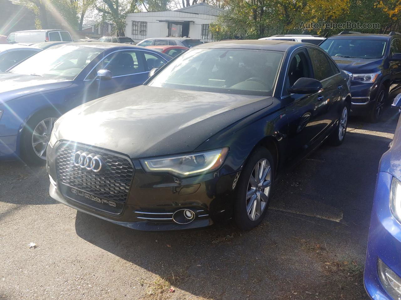 2013 Audi A6 Premium Plus Black vin: WAUGGAFC2DN058733