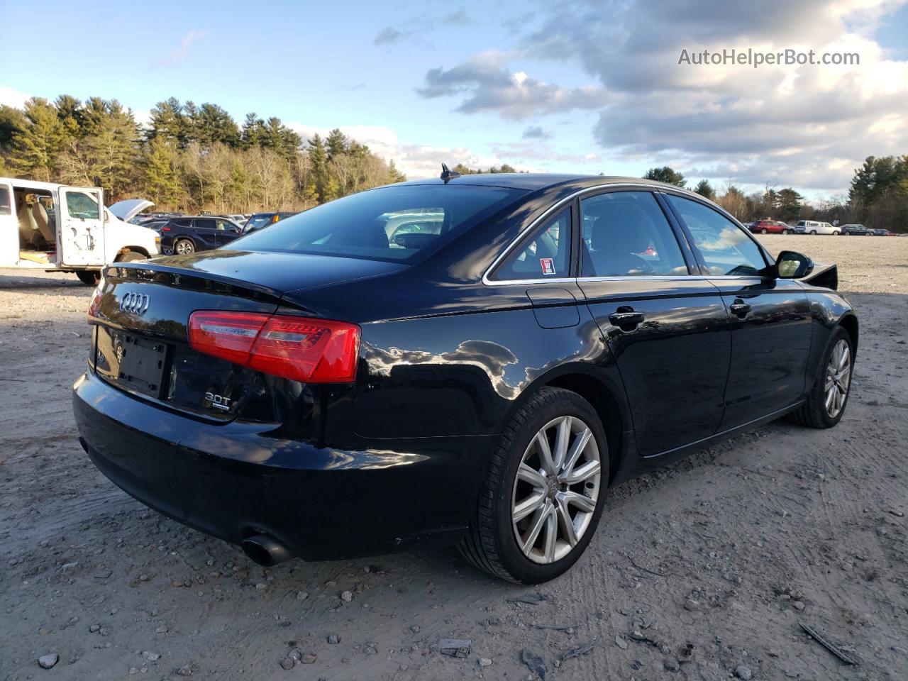 2013 Audi A6 Premium Plus Black vin: WAUGGAFC2DN119420