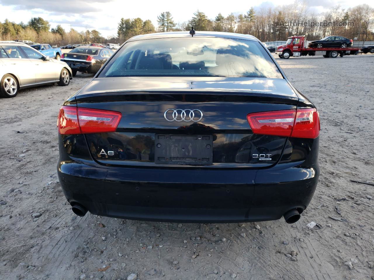 2013 Audi A6 Premium Plus Black vin: WAUGGAFC2DN119420