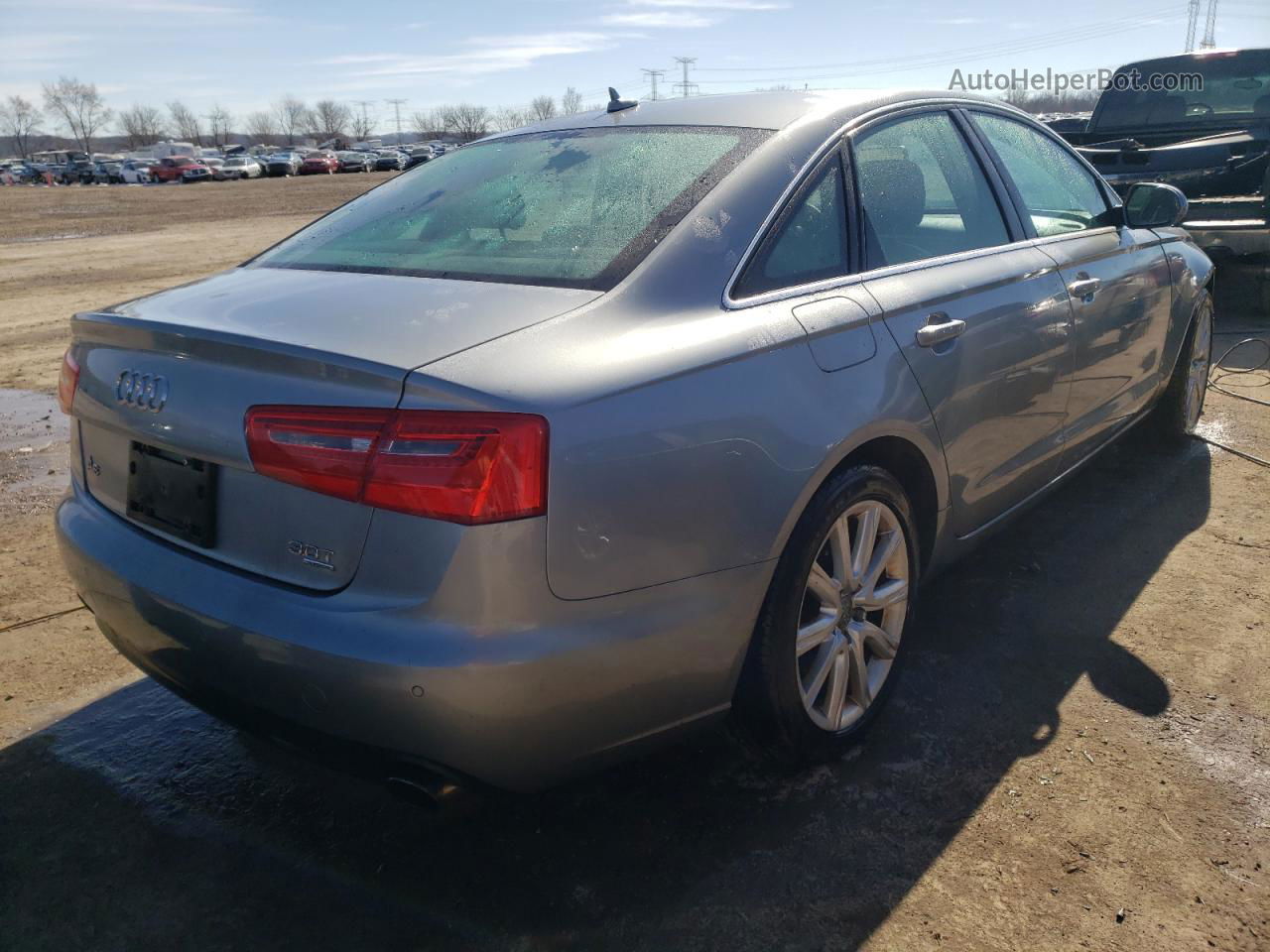 2013 Audi A6 Premium Plus Silver vin: WAUGGAFC2DN151364