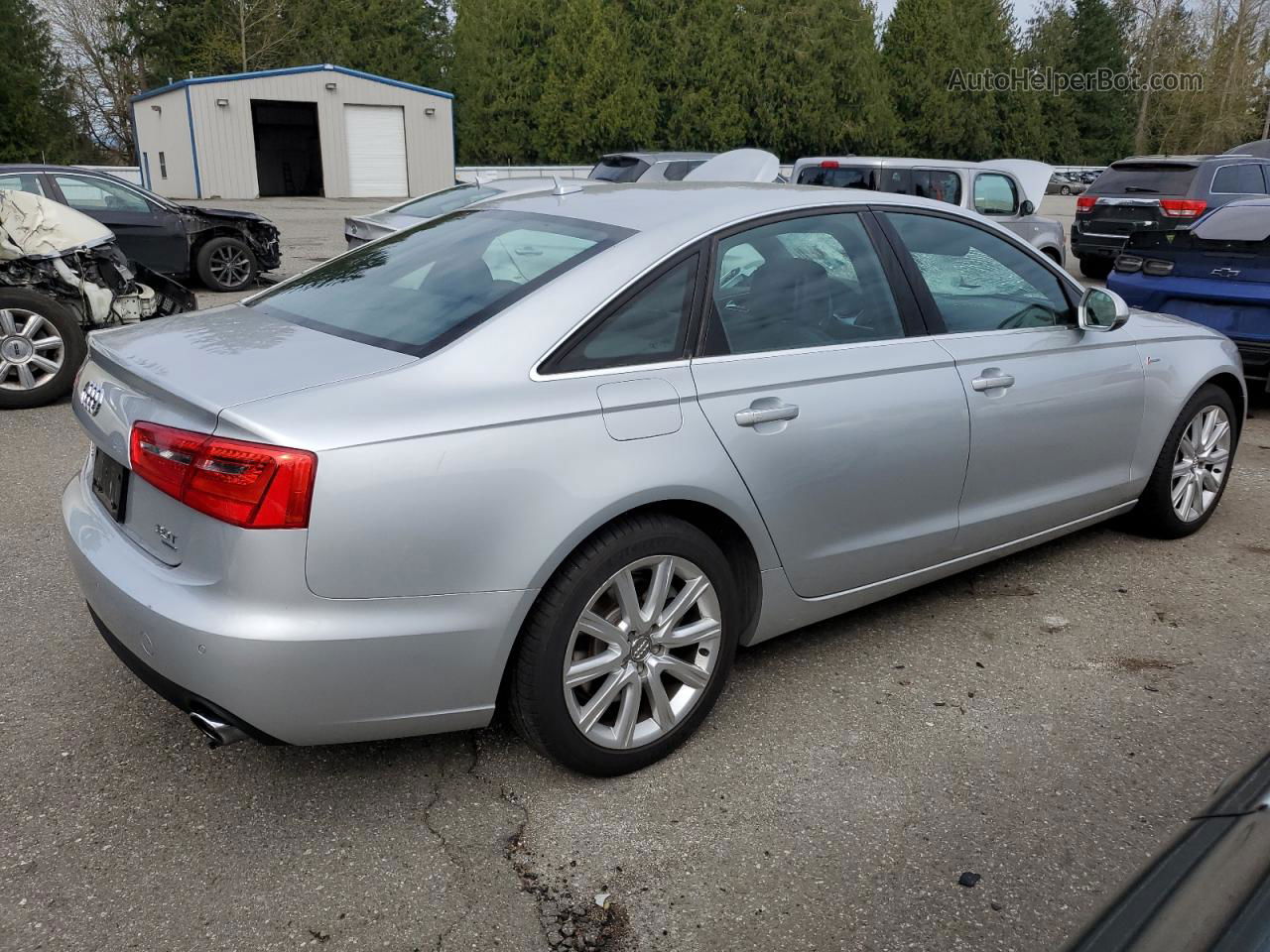 2013 Audi A6 Premium Plus Silver vin: WAUGGAFC3DN008133