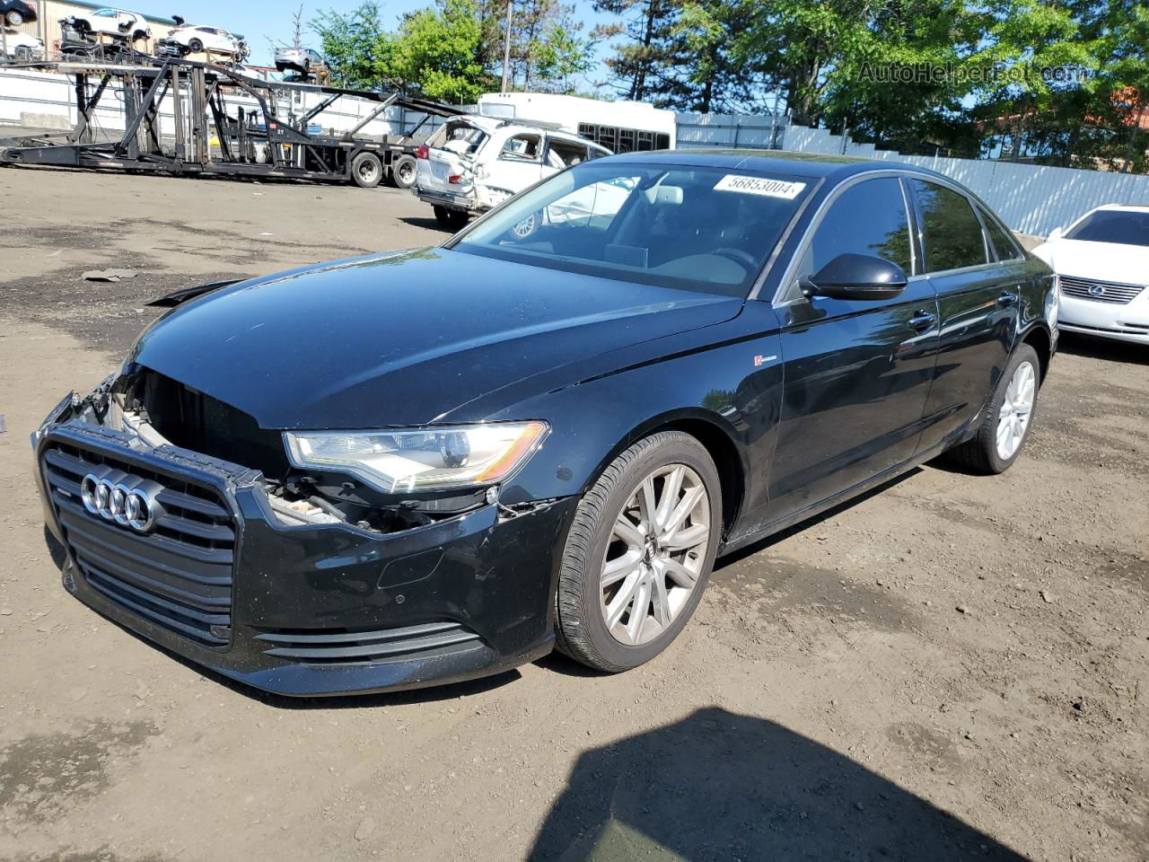 2013 Audi A6 Premium Plus Black vin: WAUGGAFC4DN031890