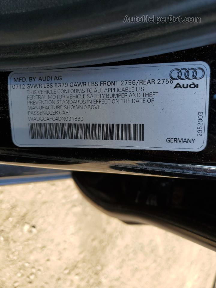 2013 Audi A6 Premium Plus Black vin: WAUGGAFC4DN031890