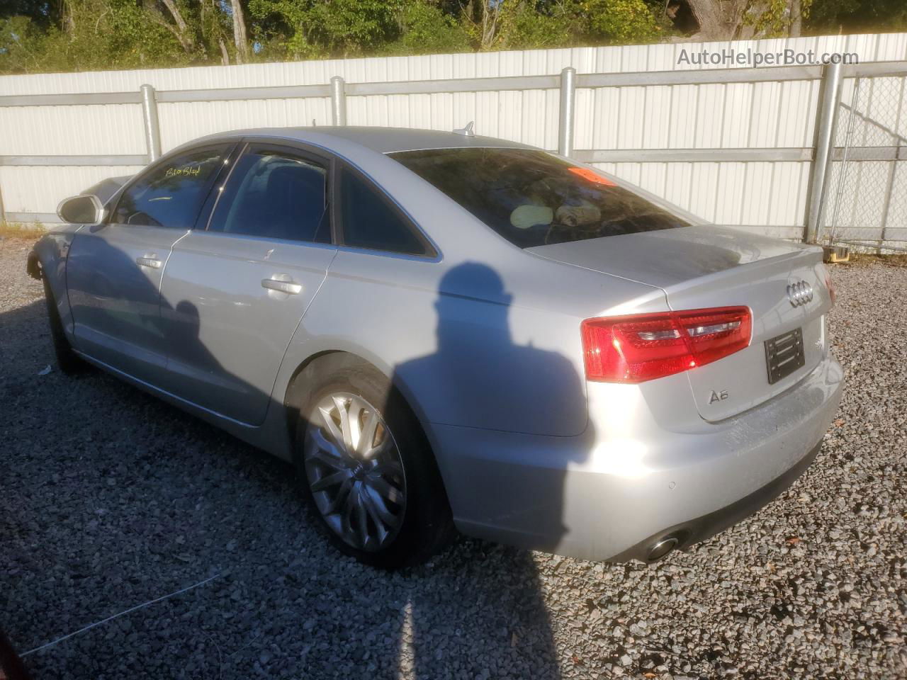 2013 Audi A6 Premium Plus Silver vin: WAUGGAFC4DN082158