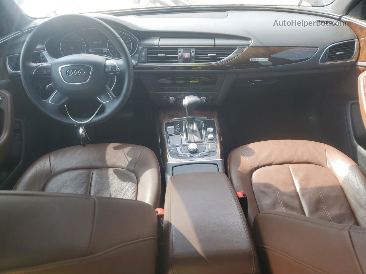 2013 Audi A6 Premium Plus Brown vin: WAUGGAFC4DN115689