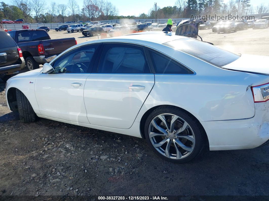 2013 Audi A6 3.0t Premium White vin: WAUGGAFC5DN080368